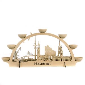 Lichterbogen Hamburg Frontansicht