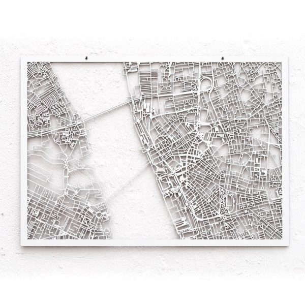 3d Stadtplan Liverpool, weiß