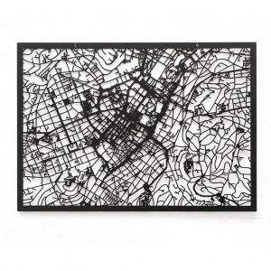 3d Stadtplan Stuttgart, schwarz
