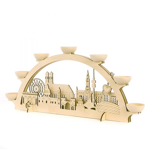 Schwibbogen München schräg von vorn