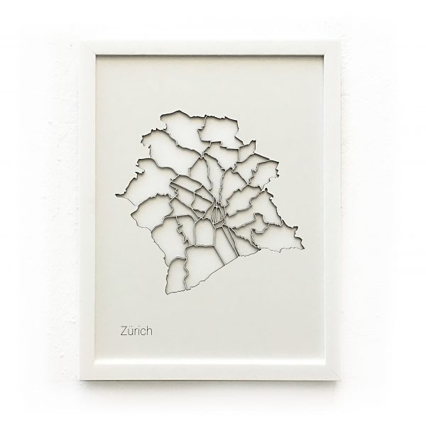 3d Bild Stadtteile Zürich, Schweiz